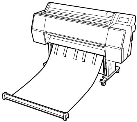 EPSON SURECOLOR SC-P7500 - Éjection du papier par l'avant de l'imprimante - 1