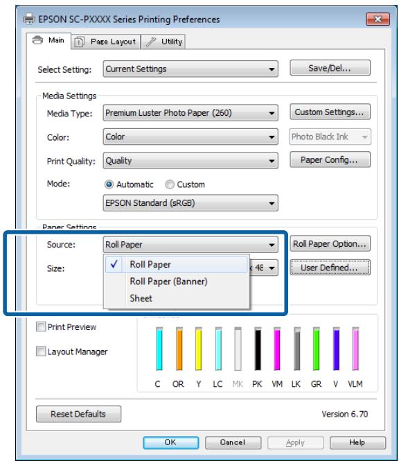 EPSON SURECOLOR SC-P7500 - Configuration des paramètres dans Windows - 2