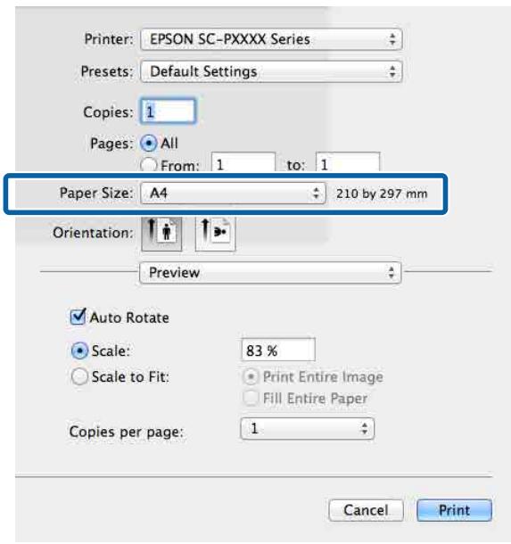 EPSON SURECOLOR SC-P7500 - Configuration des paramètres sous Mac - 1