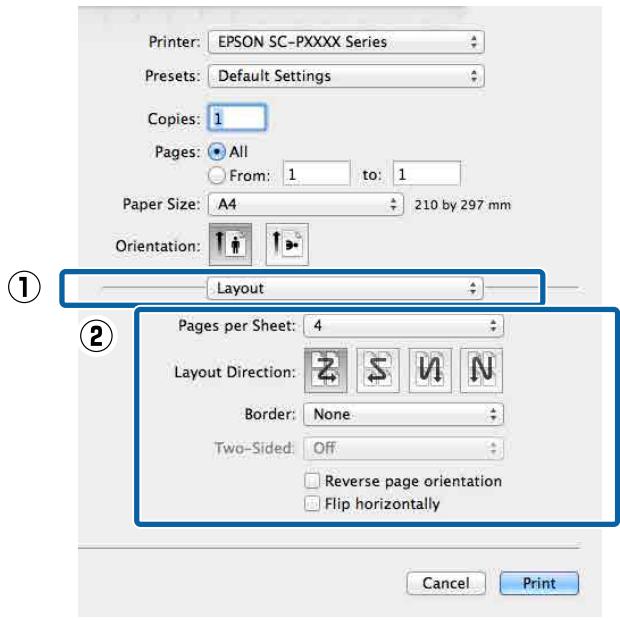 EPSON SURECOLOR SC-P7500 - Configuration des paramètres sous Mac - 1