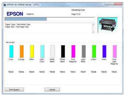 EPSON SURECOLOR SC-P7500 - Écran lors de l'impression - 1