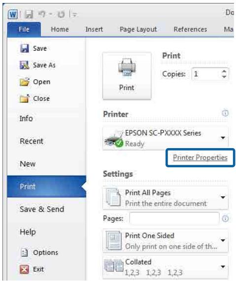 EPSON SURECOLOR SC-P7500 - Paramètres dans Windows - 2