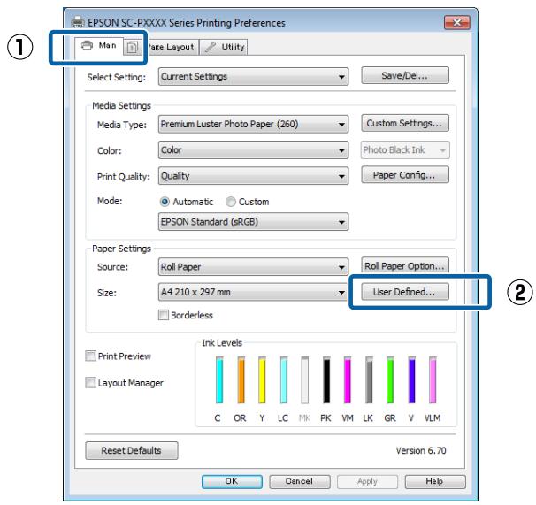 EPSON SURECOLOR SC-P7500 - Configuration des paramètres dans Windows - 1