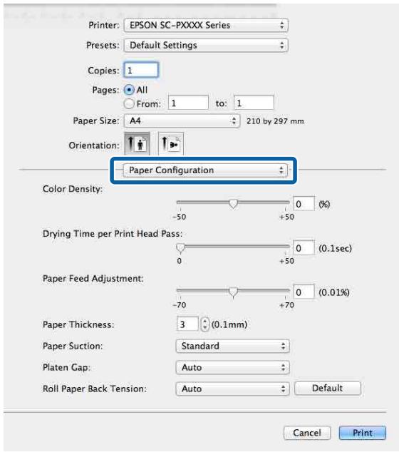 EPSON SURECOLOR SC-P7500 - Enregistrement dans les Presets (Préréglages) - 1