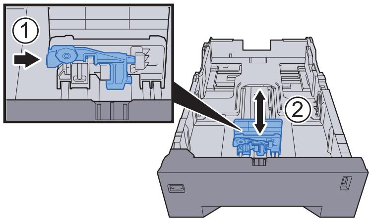 KYOCERA FS-1220MFP - Régler le format du magasin. - 2