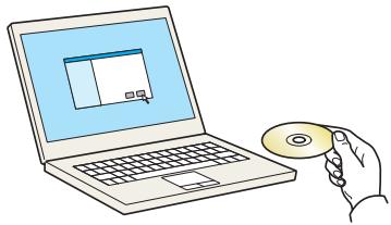 KYOCERA FS-1220MFP - Insérer le DVD. - 1