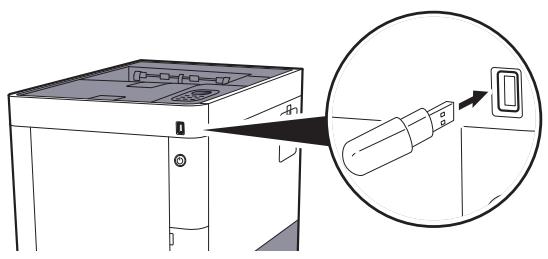 KYOCERA FS-1220MFP - Brancher la mémoire USB. - 1