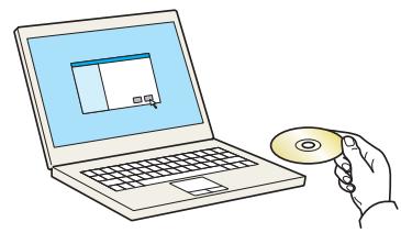 KYOCERA FS-1220MFP - Insérer le DVD. - 1