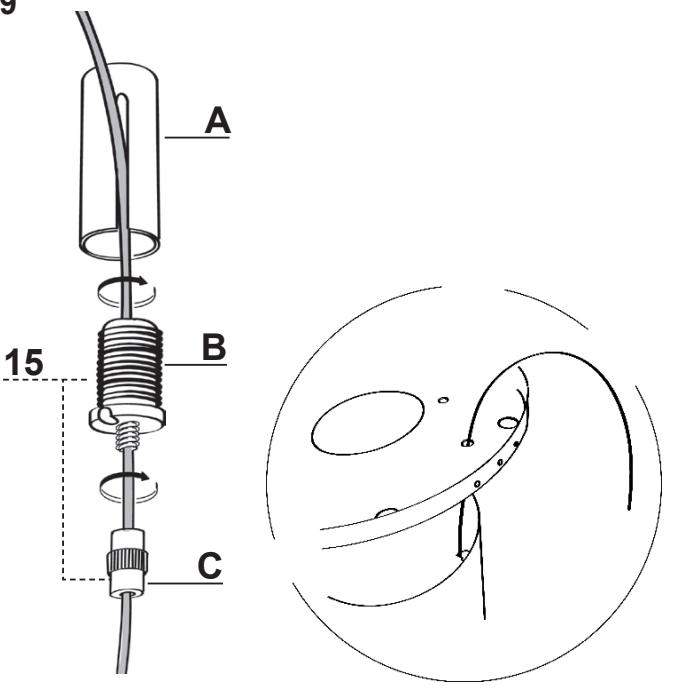 FABER ZOOM - Warning: Do not break or remove the clamp fixing the power cable to the Hood. - 2