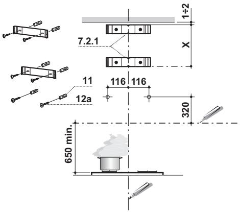 FABER Stilux EG8 X/V A90 Logic  -  110.0255.547 -  1100255547 - Bohren der Befestigungslöcher und Fixieren der Befestigungsbügel - 1