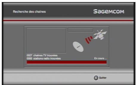 SAGEM DS87HD - Installation des chaînes de la TNT disponibles par satellite avec TNTSAT - 1