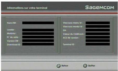 SAGEM DS87HD - Informations sur votre Terminal de réception - 1
