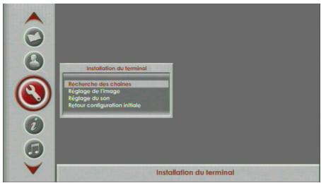 SAGEM DS87HD - Recherche des chaînes - 1