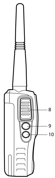 MIDLAND G15 - Commandes principales et elements de la radio - 2
