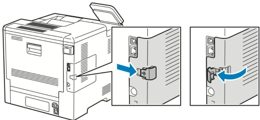 XEROX C600V - Retrait de l'adaptateur réseau sans fil - 2
