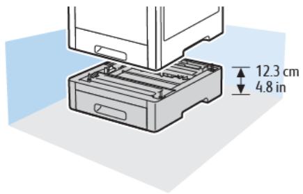XEROX C600V - Espace de dégagement requis - 4
