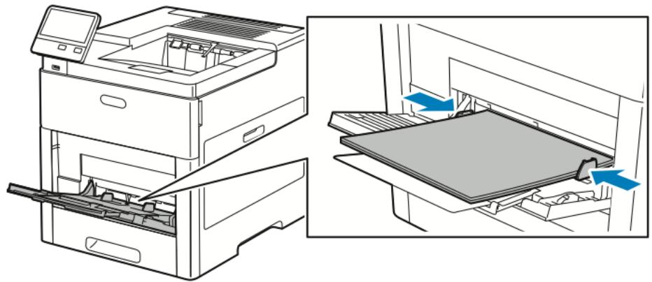 XEROX C600V - Chargement des étiquettes dans le département manuel - 4