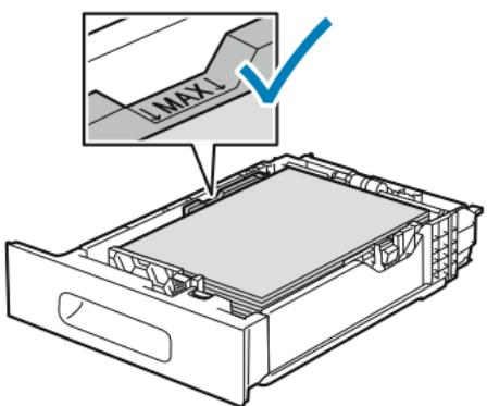 XEROX C600V - Chargement de papier dans les magasins 1 à 5 - 6