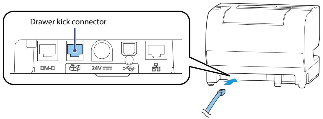EPSON TM-J7200 - Connecting the drawer kick cable - 2