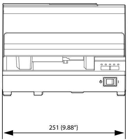 EPSON TM-J7200 - External Dimensions - 6