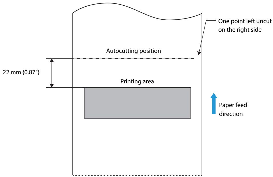 EPSON TM-J7200 - Printing and Cutting Positions - 1