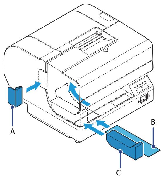 EPSON TM-J7200 - Remove the roll paper. - 3