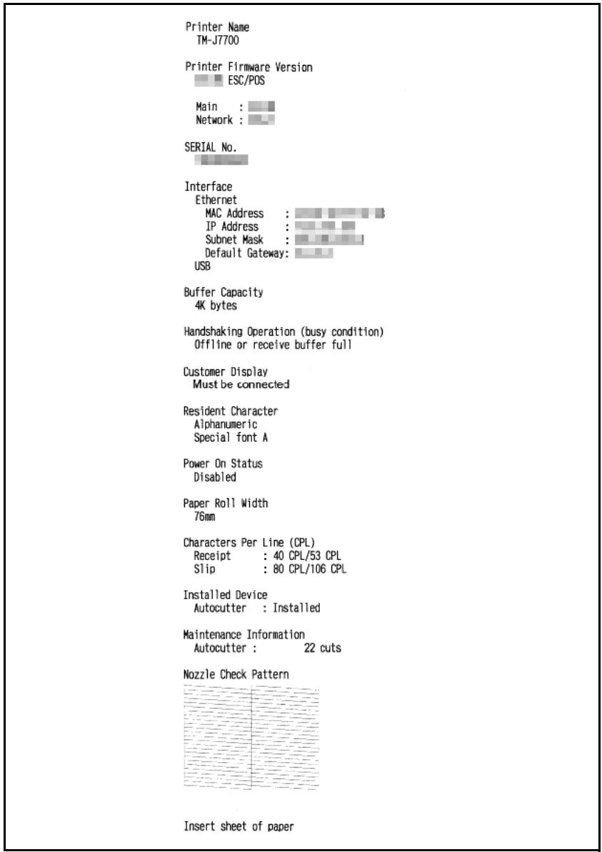 EPSON TM-J7200 - Self-test print result - 1