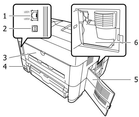 EPSON AL-M8100DTN - Vues arrêté et latérale gauche - 1