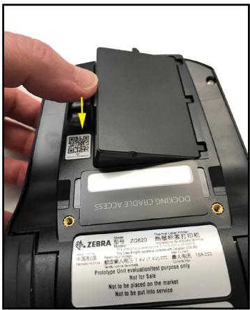 ZEBRA ZQ620 - Installation de la batterie - 3