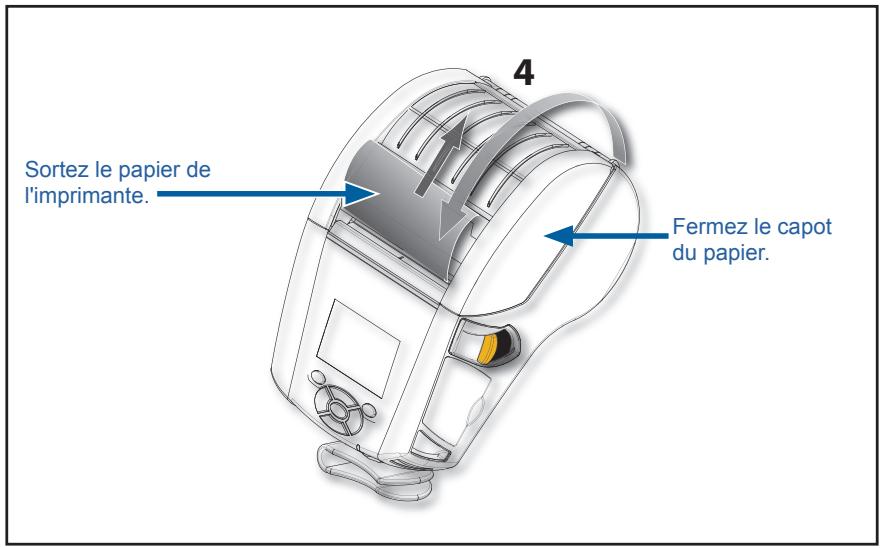 ZEBRA ZQ620 - Procedure de chargement du papier - 3