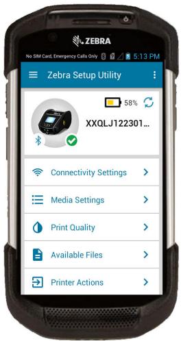 ZEBRA ZQ620 - Utilitaire Zebra Android Printer Setup Utility (pour les imprimantes Link-OS) - 1