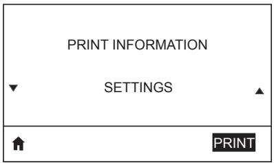 ZEBRA ZQ620 - Menu SETTINGS (PARAMÉTRES) - 6