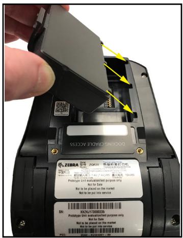 ZEBRA ZQ620 - Installation de la batterie - 2