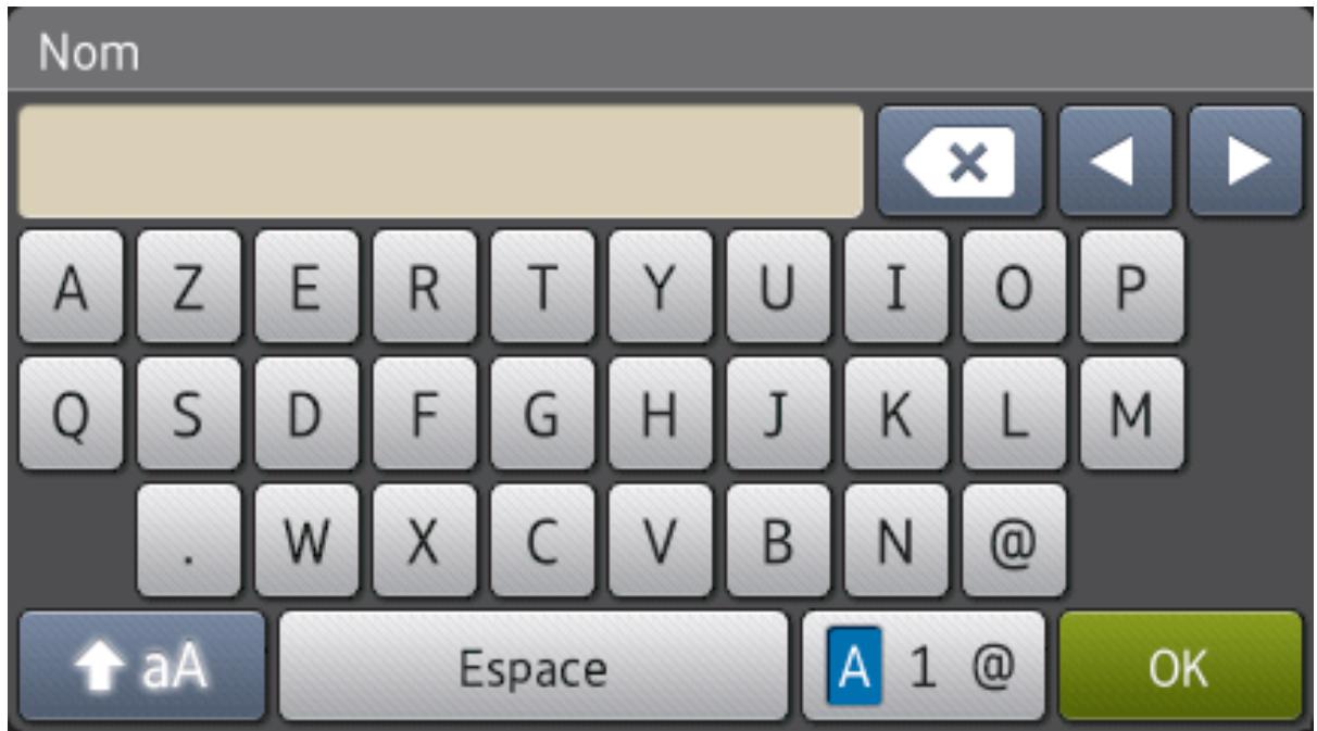 BROTHER MFC-L6950DW - Mode de saisie du texte sur votre appareil Brother - 1