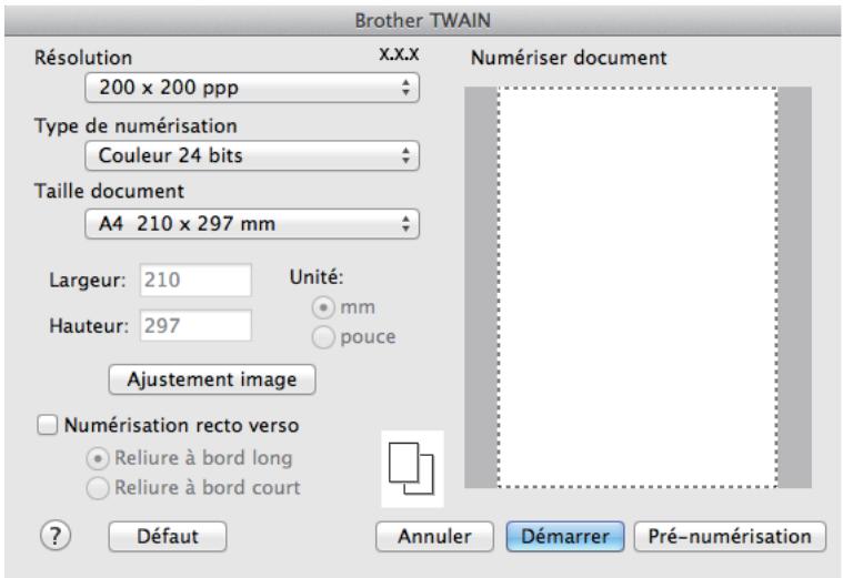BROTHER MFC-L6950DW - Numériser à l'aide des applications TWAIN (Mac) - 1