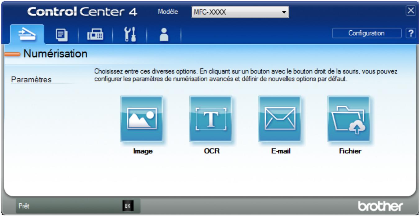 BROTHER MFC-L6950DW - Numériser les deux faces d'une carte d'identité à l'aide du mode Avancé de ControlCenter4 (Windows) - 1