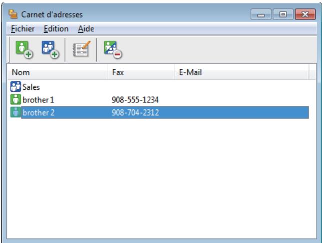 BROTHER MFC-L6950DW - Importer des informations dans le carnet d'adresses (Windows) - 1