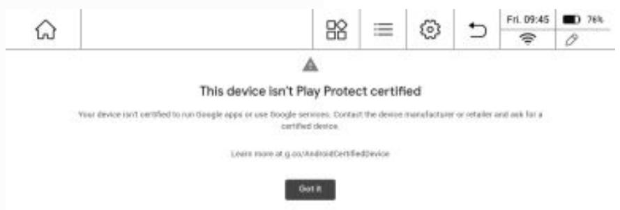 BOOKEEN NOTAEA - Connexion au google play store - 7