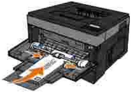 DELL 2350D - Chargement du chargeur multifonction - 9