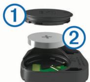 GARMIN EDGE 520 - Remplacement de la pile du capteur de vitesse ou du capteur de cadence - 1
