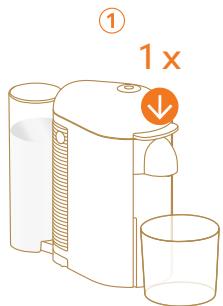KRUPS VERTUO NEXT PREMIUM - Push the lever down and press the button at the same time - 1