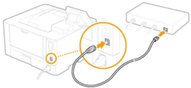 CANON LBP223DW - Connectez un cable réseau. - 1