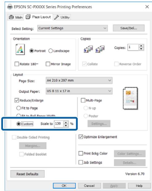 EPSON SC-P5000 STD - Configuration de l'échelle personnalisée - 4