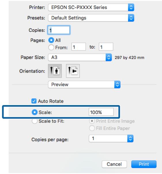 EPSON SC-P5000 STD - Configuration des paramètres sous Mac OS X - 2