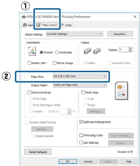 EPSON SC-P5000 STD - Configuration des paramètres dans Windows - 1
