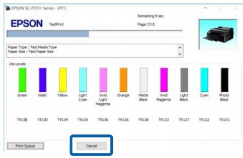 EPSON SC-P5000 STD - Annulation de l'impression (Windows) - 1