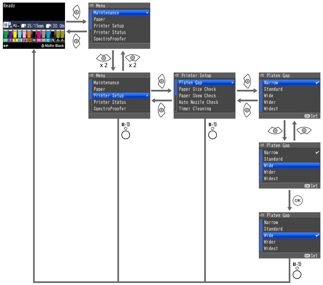 EPSON SC-P5000 STD - Opérations du menu - 1