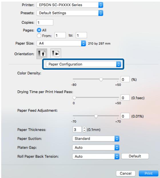 EPSON SC-P5000 STD - Enregistrement dans les Presets (Préroglages) - 1