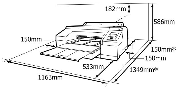 EPSON SC-P5000 STD - Espace d'installation - 1