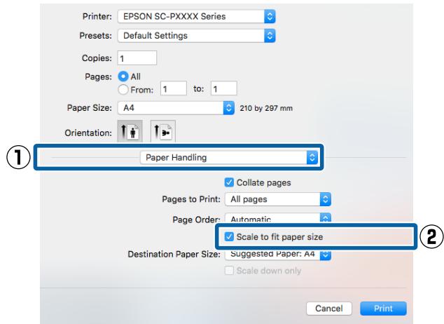 EPSON SC-P5000 STD - Configuration des paramètres sous Mac OS X - 1